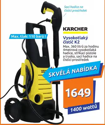 Action Vysokotlaký čistič K2 1400 W nabídka