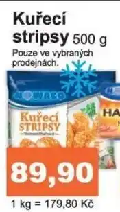 Konzum Kuřecí stripsy 500g nabídka