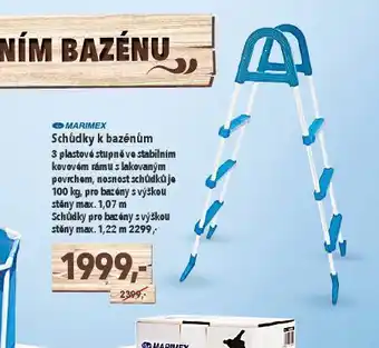 Schůdky k bazénům