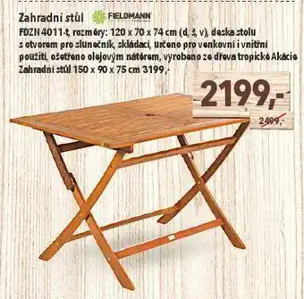 Globus Zahradní stůl nabídka