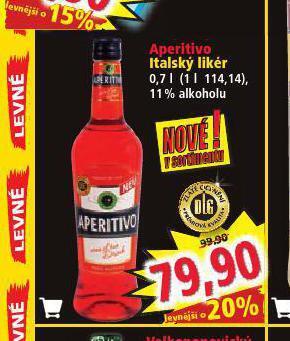Norma Aperitivo italský likér nabídka