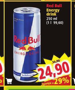Norma Red bull energy drink nabídka