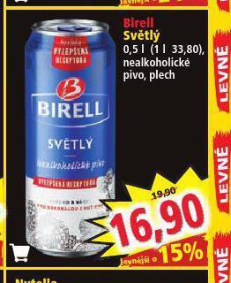 Norma Birell nealkoholické pivo nabídka