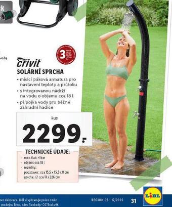 Lidl Solární sprcha nabídka