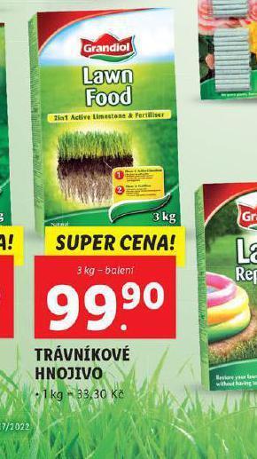 Lidl Trávníkové hnojivo nabídka