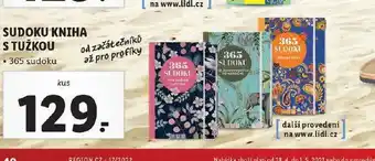 Lidl Sudoku kniha s tužkou nabídka