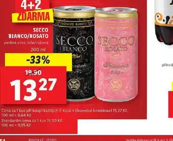 Lidl Secco bianco / roseto nabídka