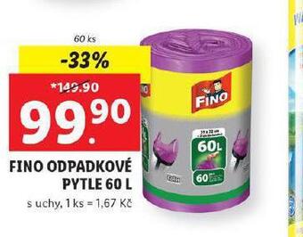 Lidl Fino odpadkové pytle 60 l nabídka