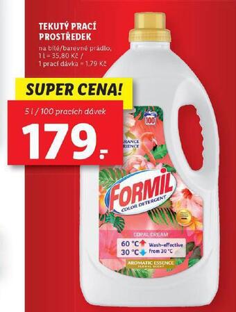 Lidl Formil tekutý prací prostředek nabídka