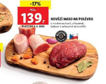 Lidl Hovězí maso na polévku nabídka