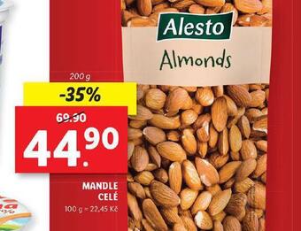 Lidl Mandle celé nabídka