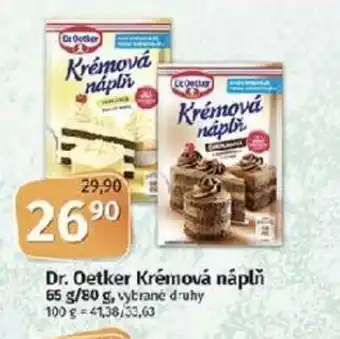 Coop Dr. Oetker Krémová nápln 65-80g nabídka
