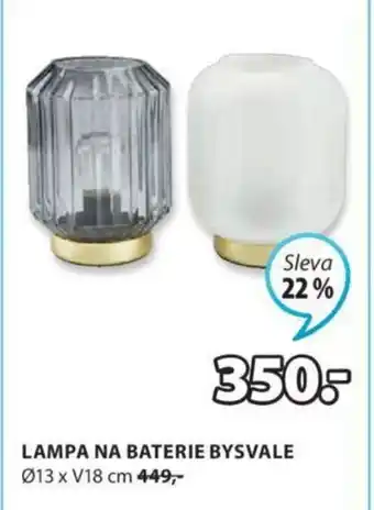JYSK Lampa na Baterie Bysvale nabídka