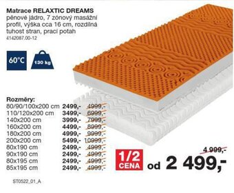 Sconto Matrace Relaxtic Dreams 80/90/100x200 cm nabídka