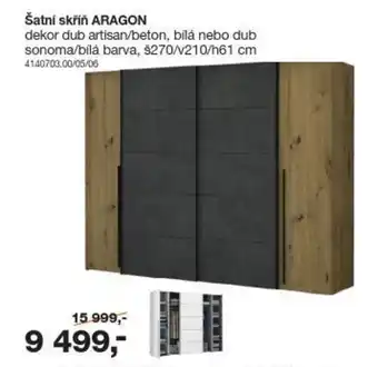Sconto Šatní skřin ARAGON nabídka