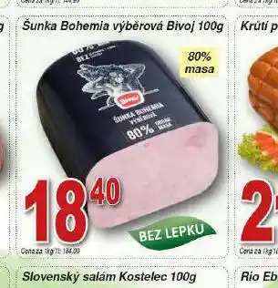 Lidl Šunka bohemia výběrová bivoj nabídka