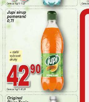 Lidl Jupí sirup pomeranč nabídka