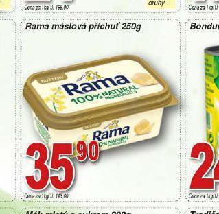 Lidl Rama máslová příchuť nabídka