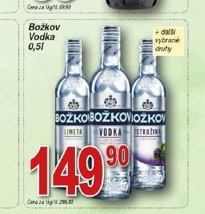 Lidl Božkov vodka nabídka