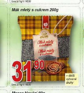 Lidl Mák mletý s cukrem nabídka