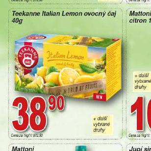 Lidl Teekanne italian lemon ovocný čaj nabídka