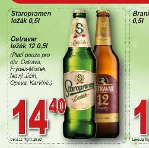 Lidl Pivo staropramen ležák nabídka