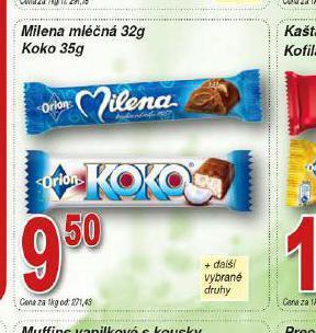 Lidl Milena mléčná koko nabídka