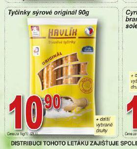Lidl Tyčinky sýrové original nabídka