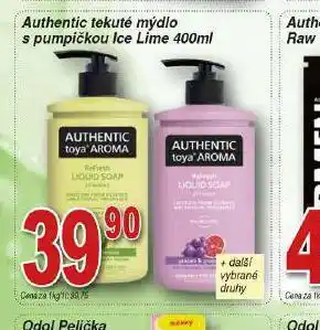 Authentic tekuté mýdlo s poumpičkou