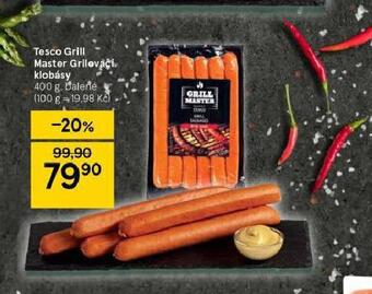 Tesco Tesco grill master grilovací klobásy nabídka