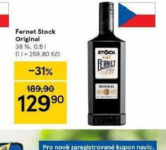 Tesco Fernet stock original nabídka