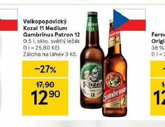 Tesco Pivo velkopopovický kozel 11 medium nabídka