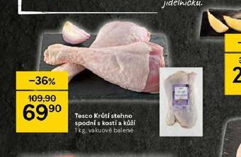 Tesco Krůtí stehno spodní s kostí a kůží nabídka