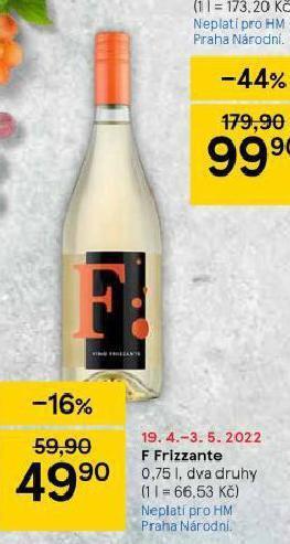 Tesco F frizzante nabídka