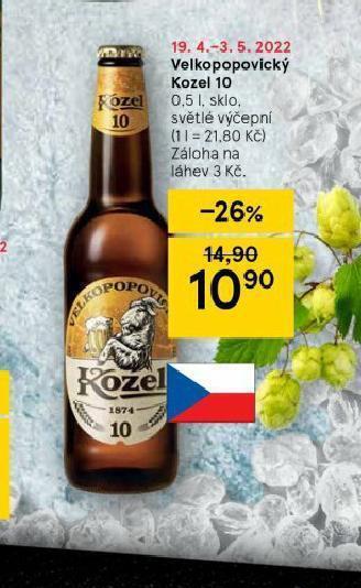 Tesco Pivo velkopopovický kozel 10 nabídka