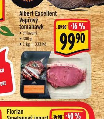 Jip Albert excellent vepřový tomahawk nabídka