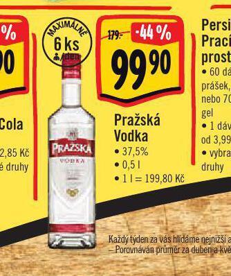 Jip Pražská vodka nabídka