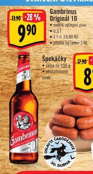 Jip Pivo gambrinus originál nabídka