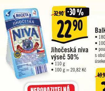 Jip Jihočeská niva výseč 50% nabídka