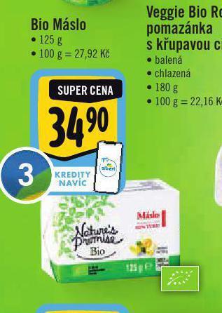 Jip Bio máslo nabídka