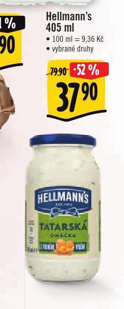 Jip Hellmann´s tatarská omáčka, majonéza nabídka
