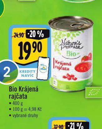 Jip Bio krájená rajčata nabídka