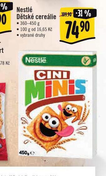 Jip Nestlé dětské cereálie nabídka