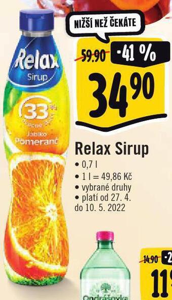 Jip Relax sirup nabídka