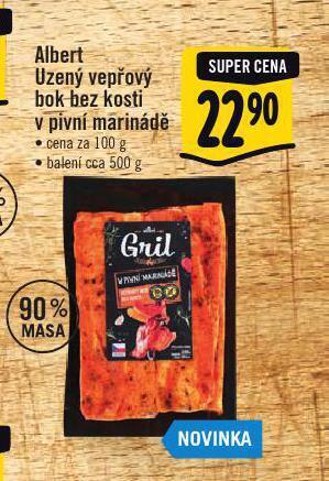 Albert Albert uzený vepřový bok bez kosti v pivní marinádě nabídka