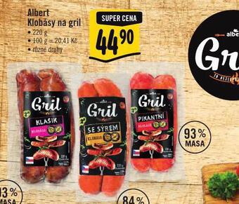 Albert Albert klobásy na gril nabídka