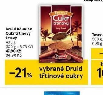 Tesco Třtinový cukr nabídka
