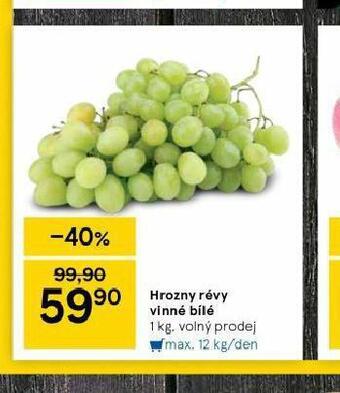 Tesco Hrozny révy vinné bílé nabídka
