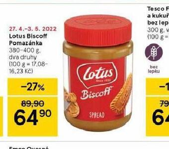 Tesco Lotus biscoff pomazánka nabídka