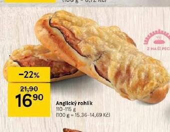 Tesco Anglický rohlík nabídka